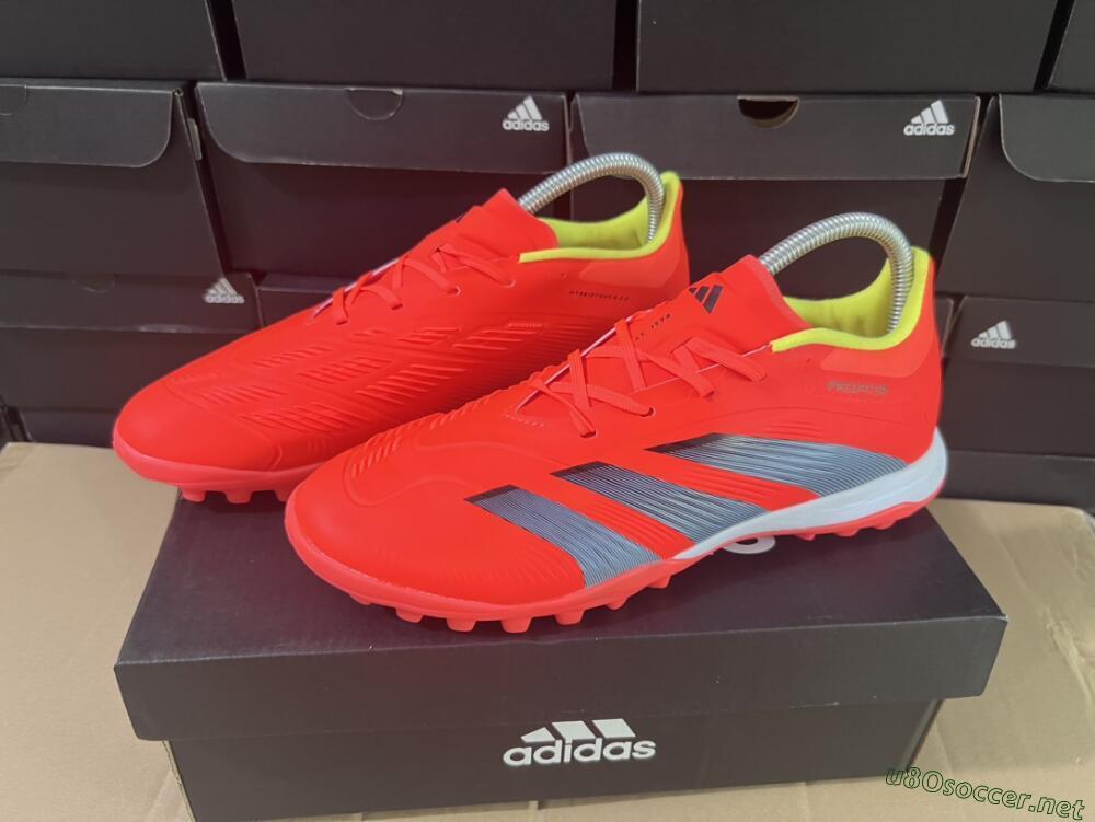 Men's Adidas Predator 24 Elite TF Football Shoes - Red/Black/White