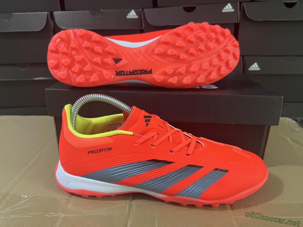 Men's Adidas Predator 24 Elite TF Football Shoes - Red/Black/White