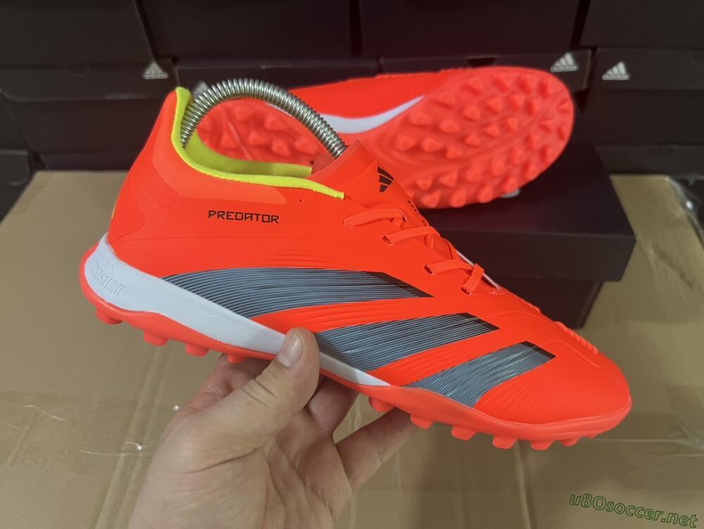 Men's Adidas Predator 24 Elite TF Football Shoes - Red/Black/White