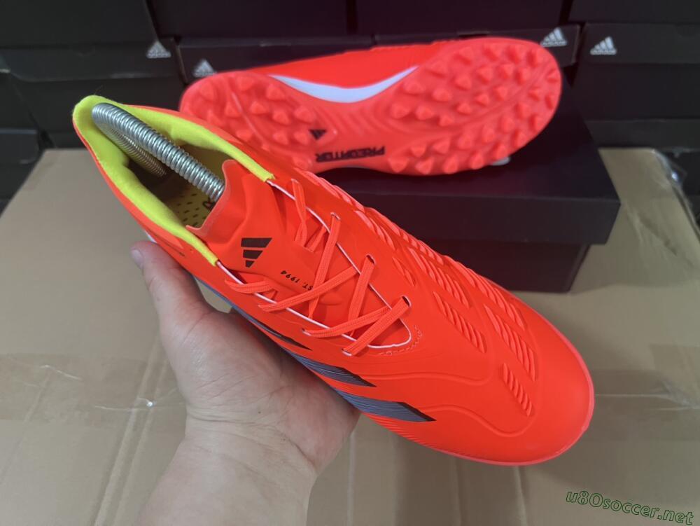 Men's Adidas Predator 24 Elite TF Football Shoes - Red/Black/White
