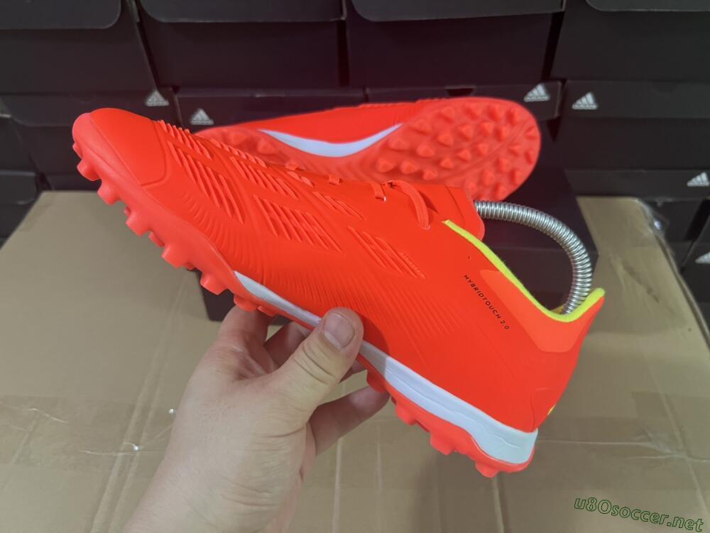 Men's Adidas Predator 24 Elite TF Football Shoes - Red/Black/White