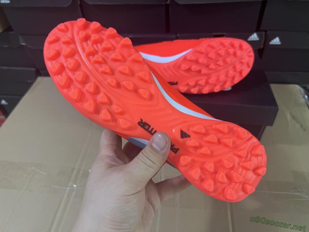 Men's Adidas Predator 24 Elite TF Football Shoes - Red/Black/White