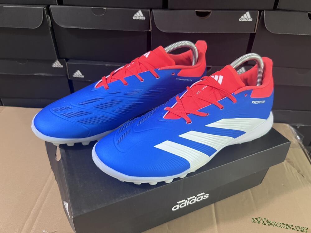 Unisex Adidas Predator 24 Elite TF Football Shoes - Blue/Red/White