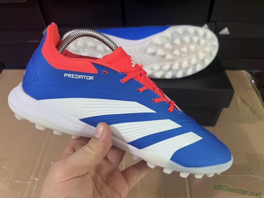 Unisex Adidas Predator 24 Elite TF Football Shoes - Blue/Red/White