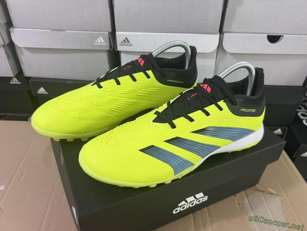 Men's Adidas Predator Accuracy Elite TF Football Shoes - Yellow/Black/Silver