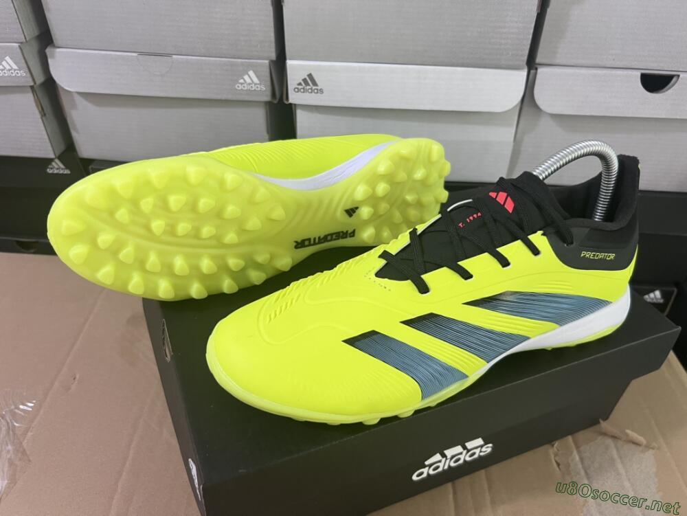 Men's Adidas Predator Accuracy Elite TF Football Shoes - Yellow/Black/Silver