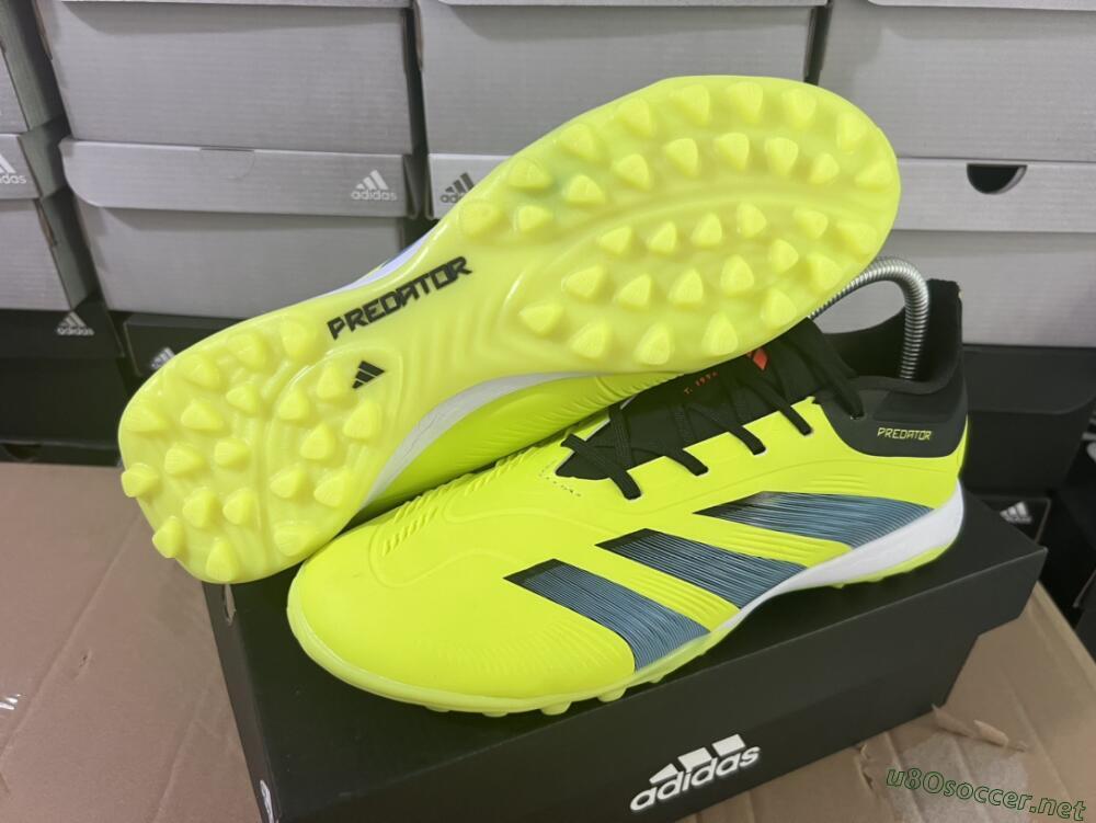 Men's Adidas Predator Accuracy Elite TF Football Shoes - Yellow/Black/Silver
