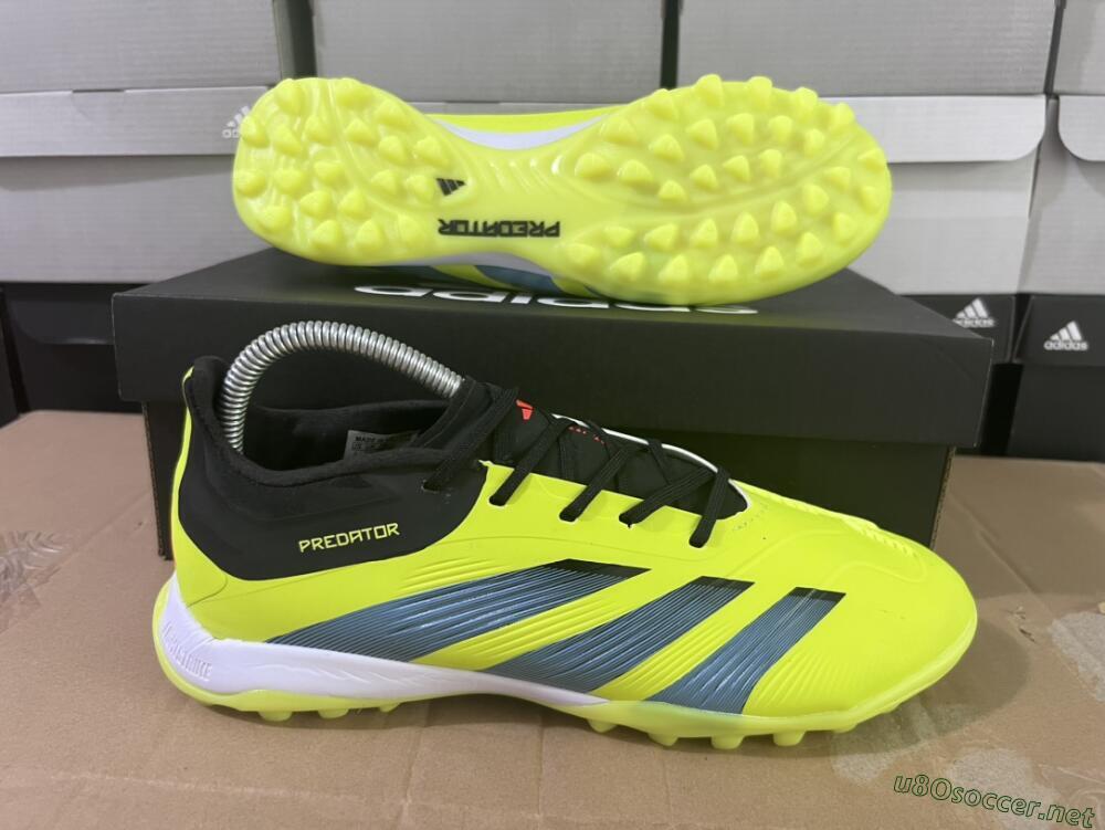 Men's Adidas Predator Accuracy Elite TF Football Shoes - Yellow/Black/Silver