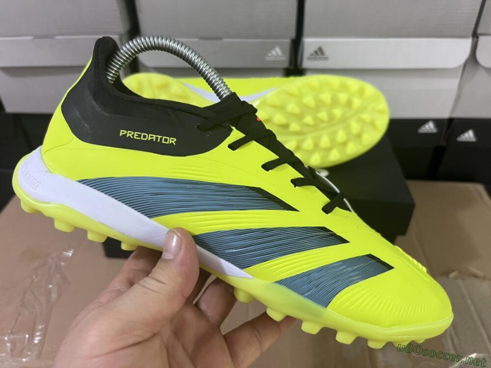 Men's Adidas Predator Accuracy Elite TF Football Shoes - Yellow/Black/Silver