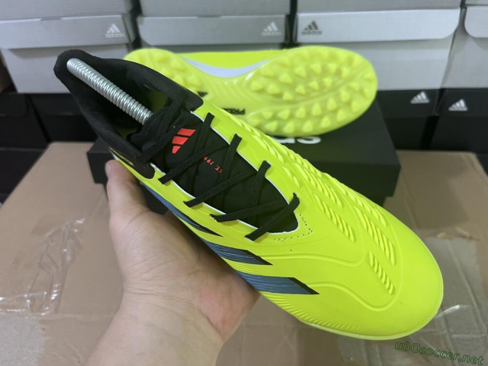 Men's Adidas Predator Accuracy Elite TF Football Shoes - Yellow/Black/Silver