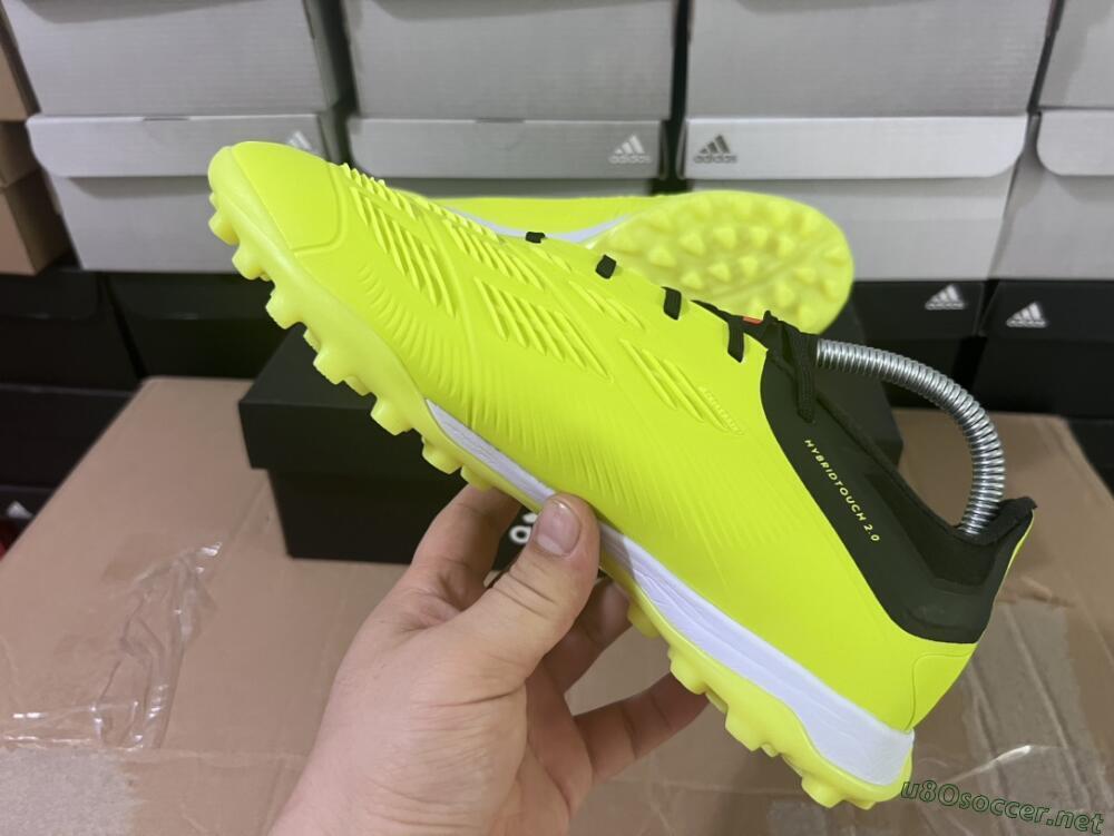 Men's Adidas Predator Accuracy Elite TF Football Shoes - Yellow/Black/Silver