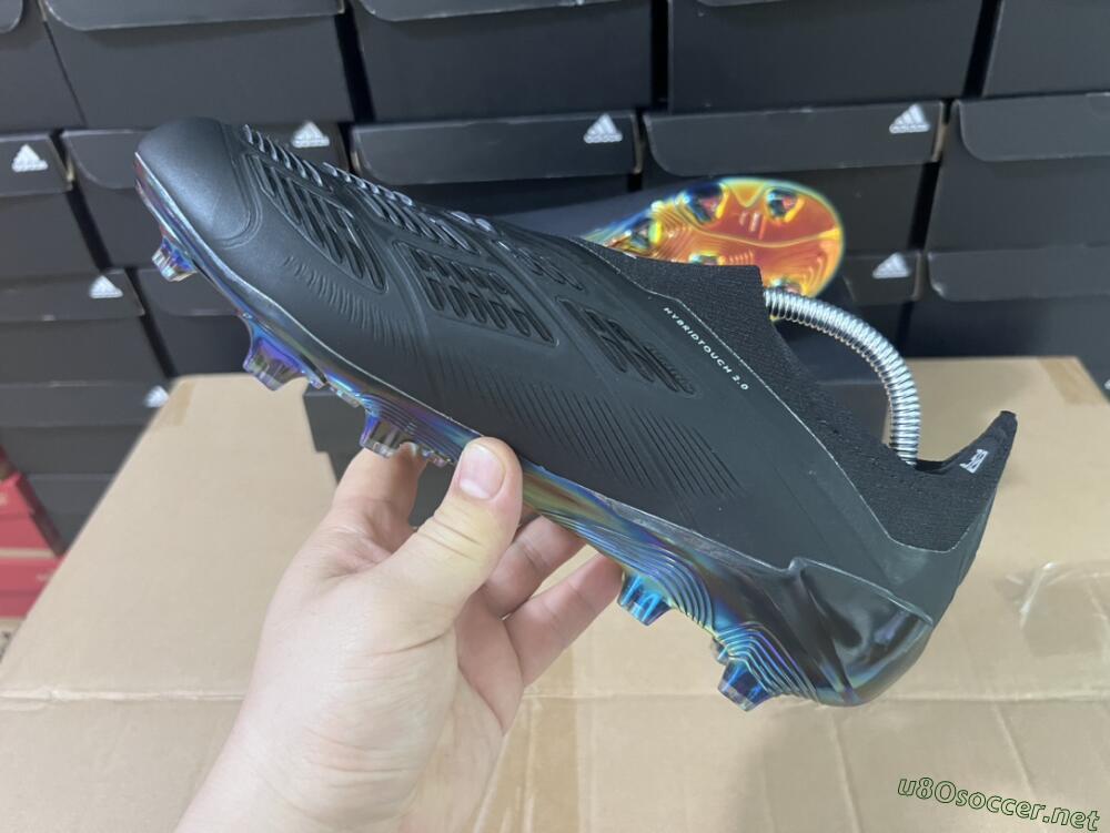 Unisex Adidas Predator Accuracy+ Laceless FG Football Boots - Black/Silver