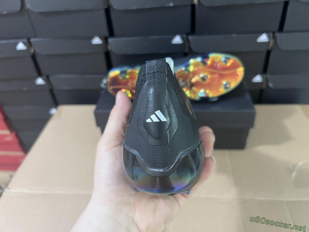 Unisex Adidas Predator Accuracy+ Laceless FG Football Boots - Black/Silver