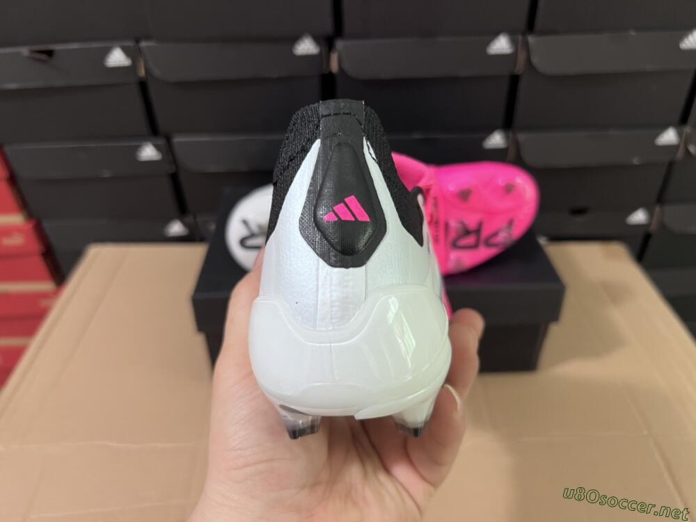 Men's Adidas Predator Elite Foldover Tongue FG Football Boots - Pink/Grey/White