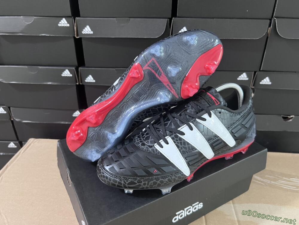 Men's Adidas Predator Accelerator 94 FG Football Boots - Black/White/Red
