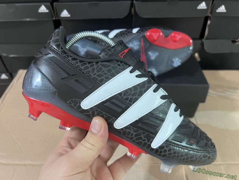 Men's Adidas Predator Accelerator 94 FG Football Boots - Black/White/Red