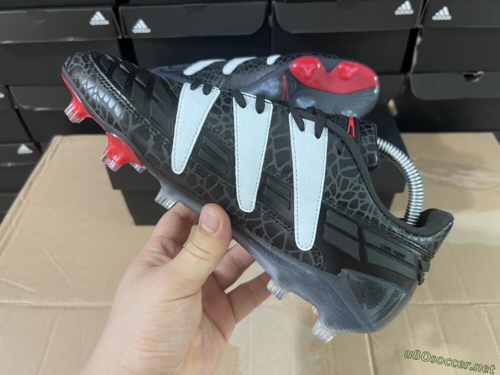 Men's Adidas Predator Accelerator 94 FG Football Boots - Black/White/Red