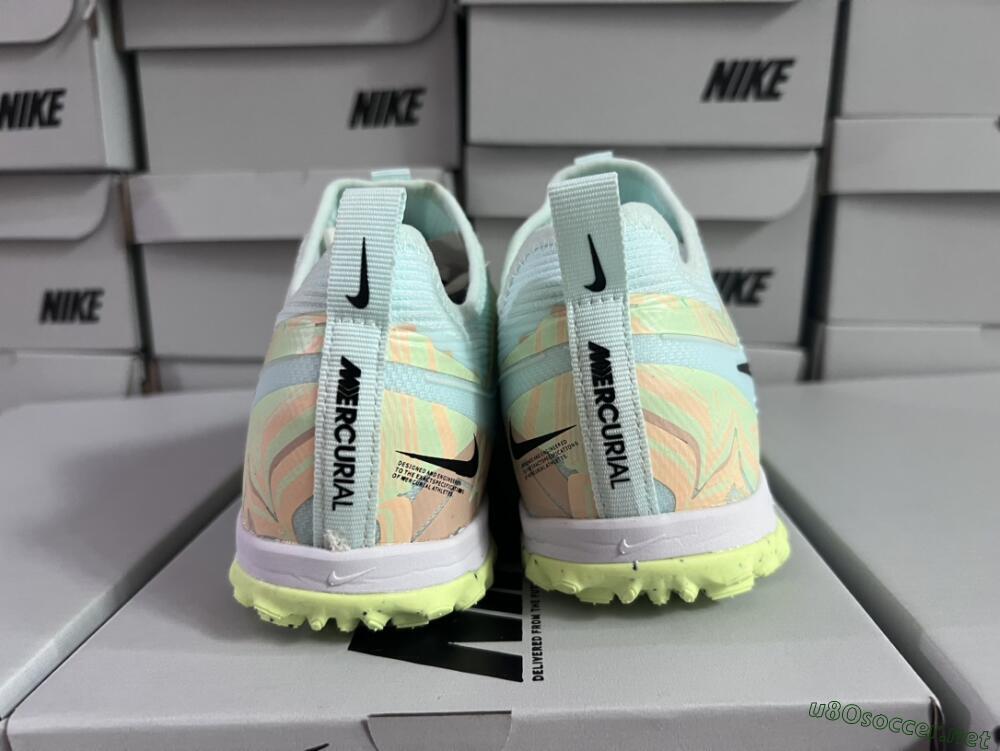 Unisex Nike Air Zoom Mercurial Vapor 15 Pro TF Football Shoes - Jade/Yellow/Black