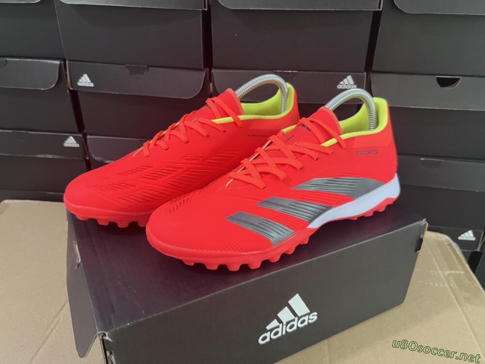 Men's Adidas Predator Elite TF Football Shoes - Red/Black/White