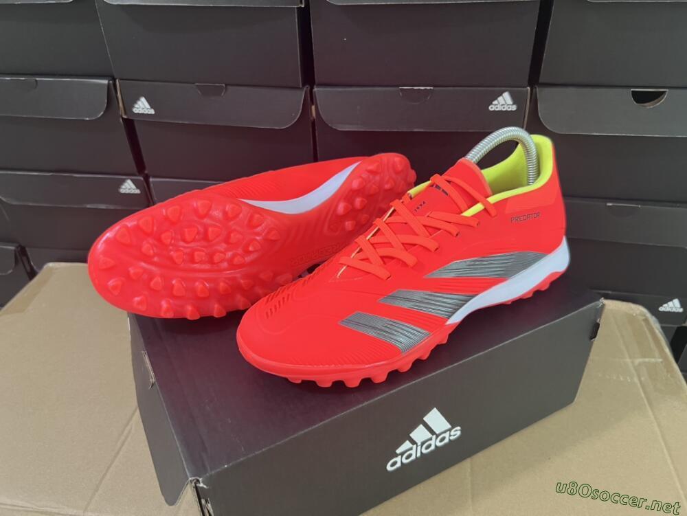 Men's Adidas Predator Elite TF Football Shoes - Red/Black/White