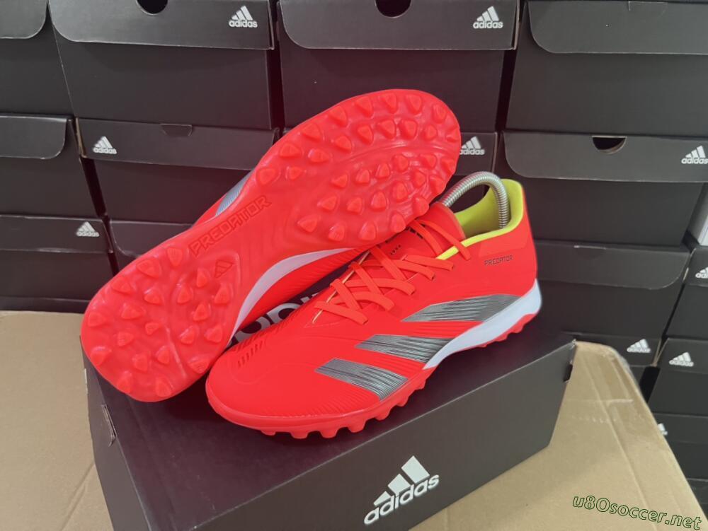 Men's Adidas Predator Elite TF Football Shoes - Red/Black/White