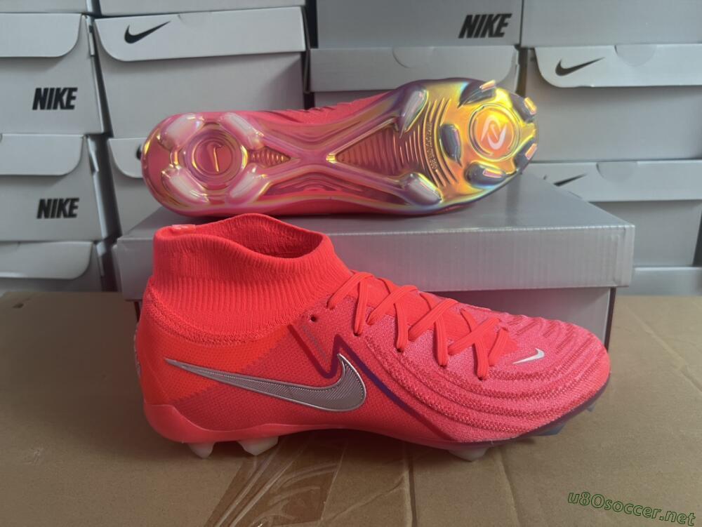 Unisex Nike Phantom Luna Elite FG Football Boots - Red/Black/Gold