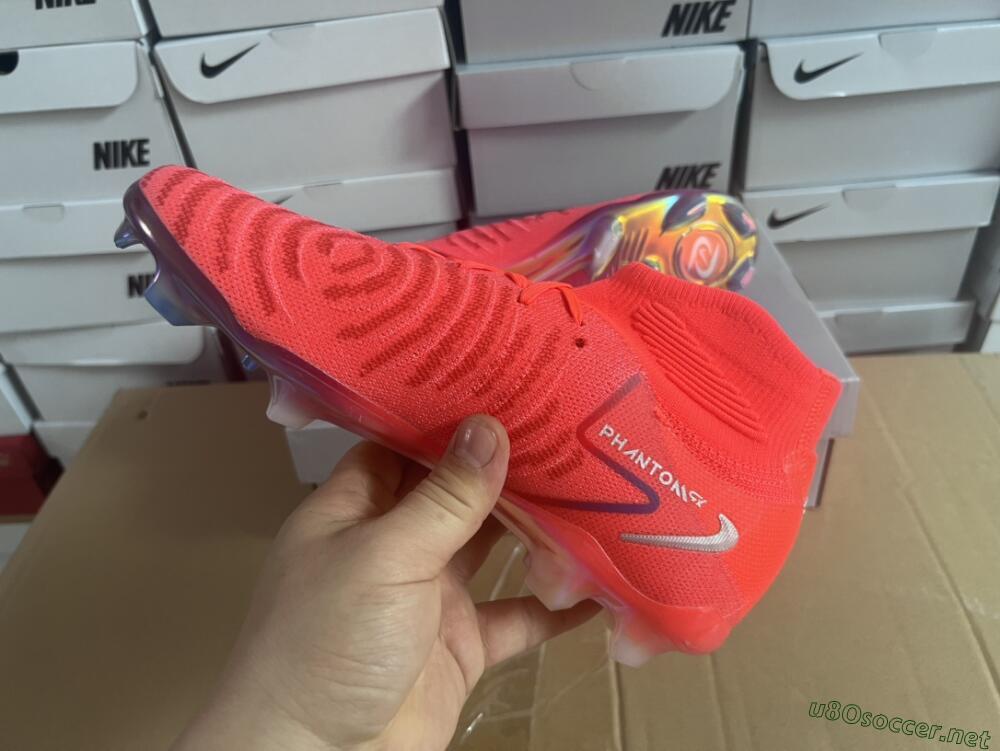 Unisex Nike Phantom Luna Elite FG Football Boots - Red/Black/Gold