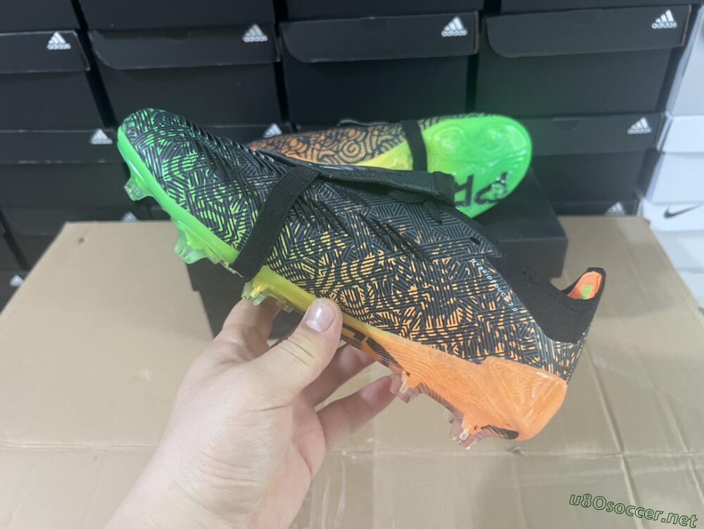 Men's Adidas Predator Elite Foldover Tongue FG Football Boots - Black/White/Green