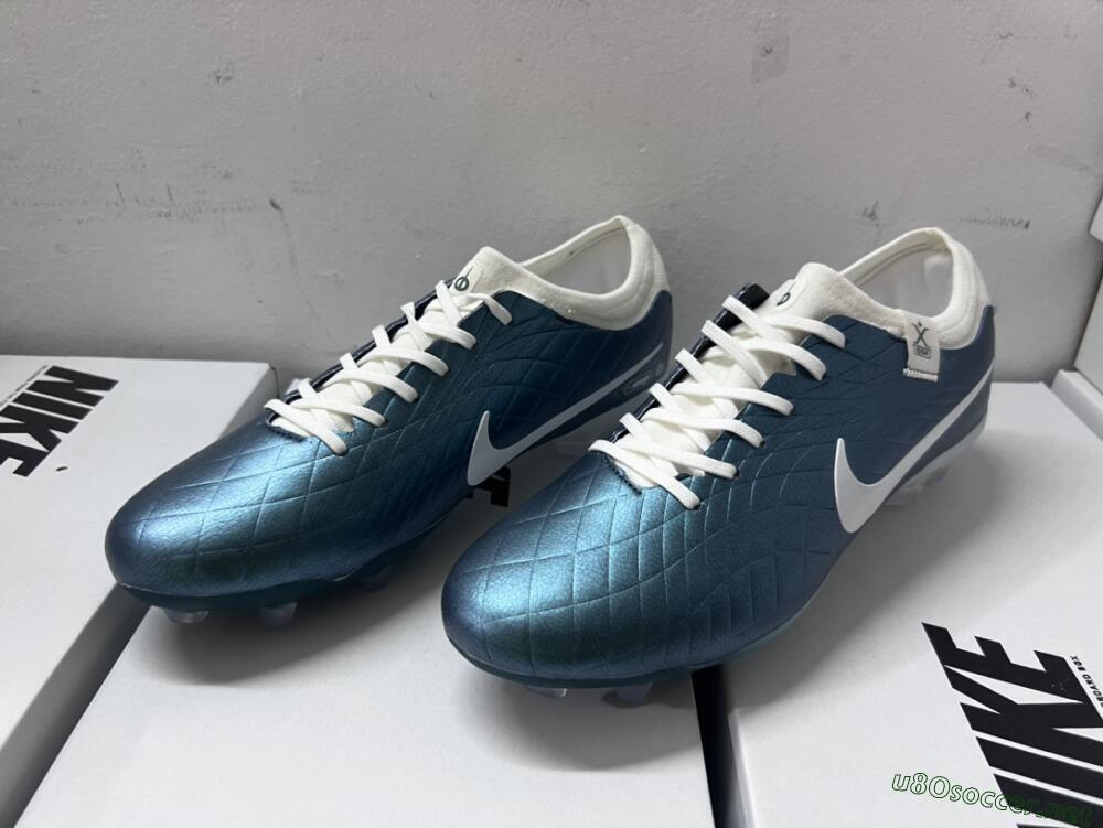 Men's Nike Tiempo Legend 10 Elite FG Football Boots - Jade/White