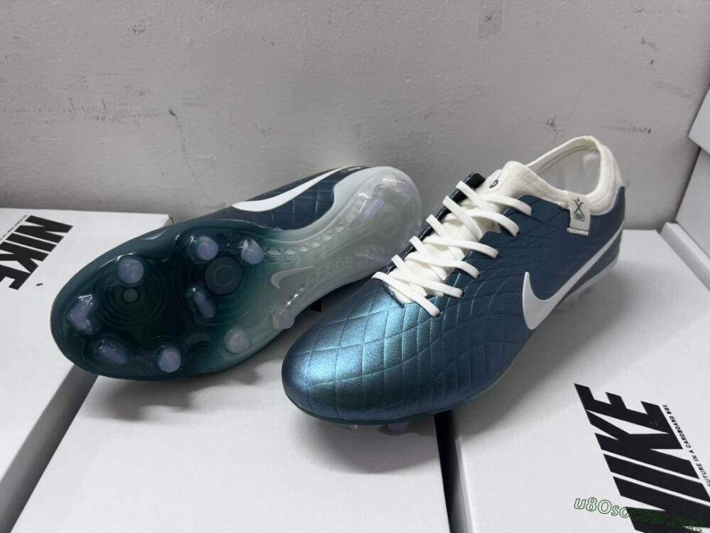 Men's Nike Tiempo Legend 10 Elite FG Football Boots - Jade/White