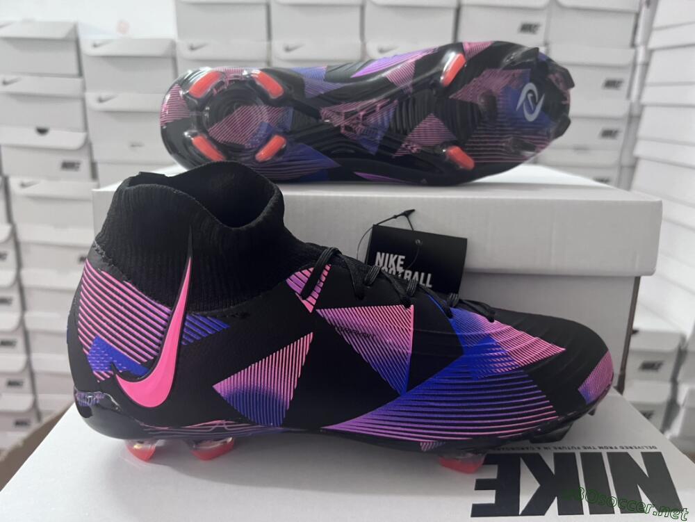 Men's Nike Phantom Luna Elite FG Football Boots - Black/Pink/Blue/Orange
