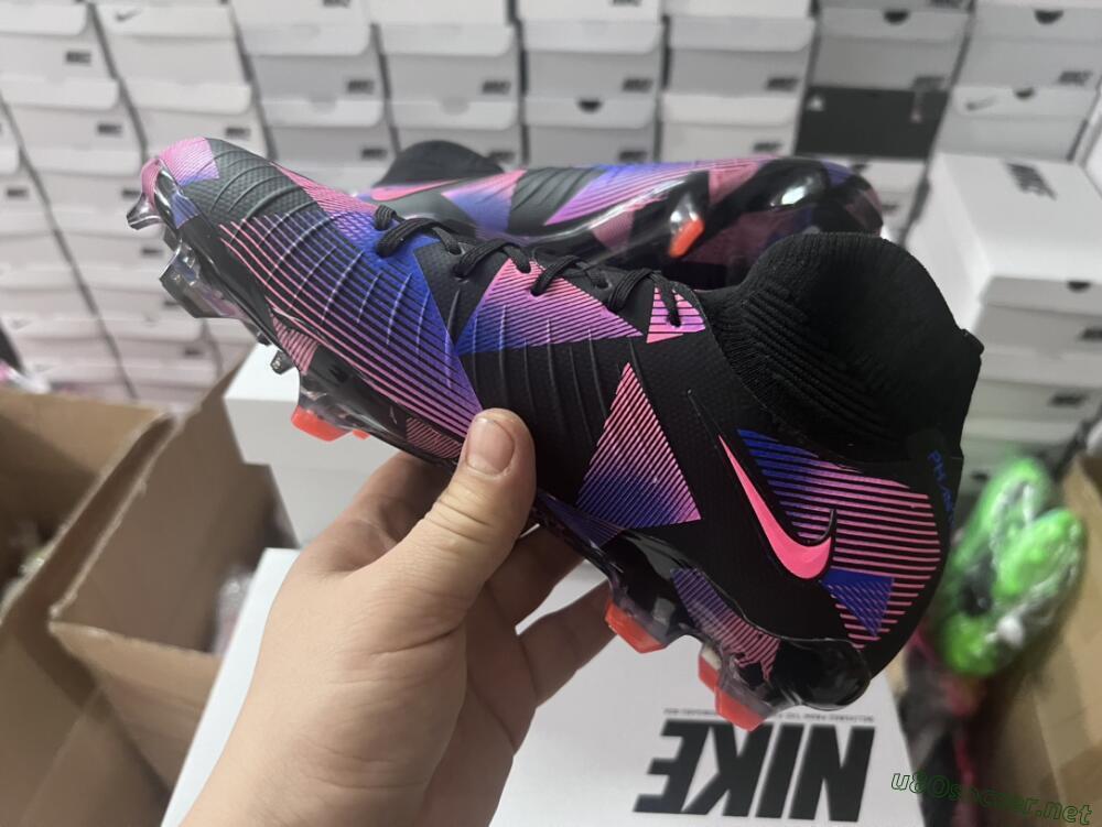 Men's Nike Phantom Luna Elite FG Football Boots - Black/Pink/Blue/Orange