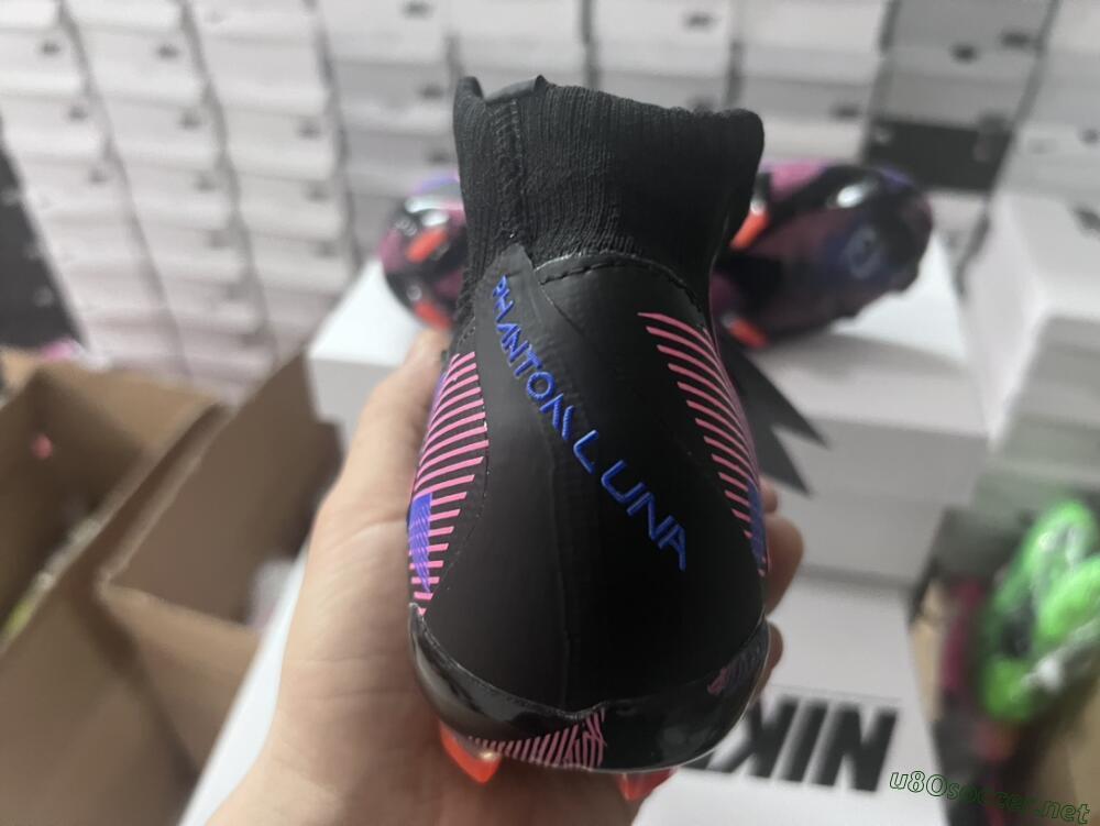 Men's Nike Phantom Luna Elite FG Football Boots - Black/Pink/Blue/Orange