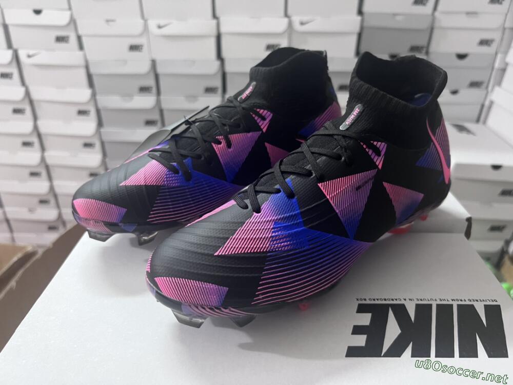 Men's Nike Phantom Luna Elite FG Football Boots - Black/Pink/Blue/Orange