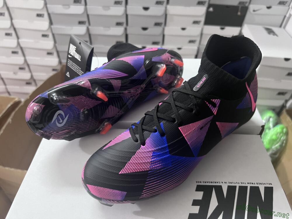 Men's Nike Phantom Luna Elite FG Football Boots - Black/Pink/Blue/Orange