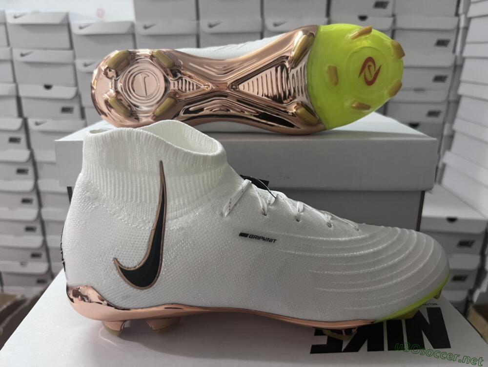 Unisex Nike Phantom Luna Elite NU FG Football Boots - White/Black/Gold
