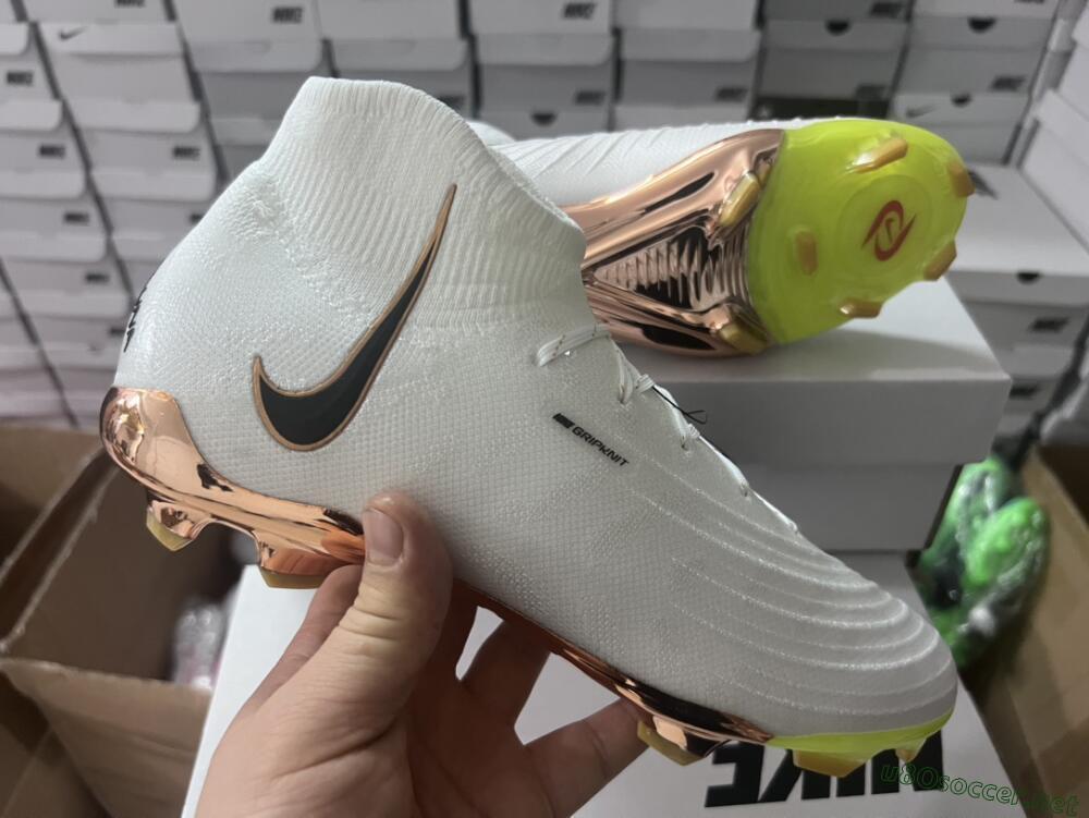 Unisex Nike Phantom Luna Elite NU FG Football Boots - White/Black/Gold