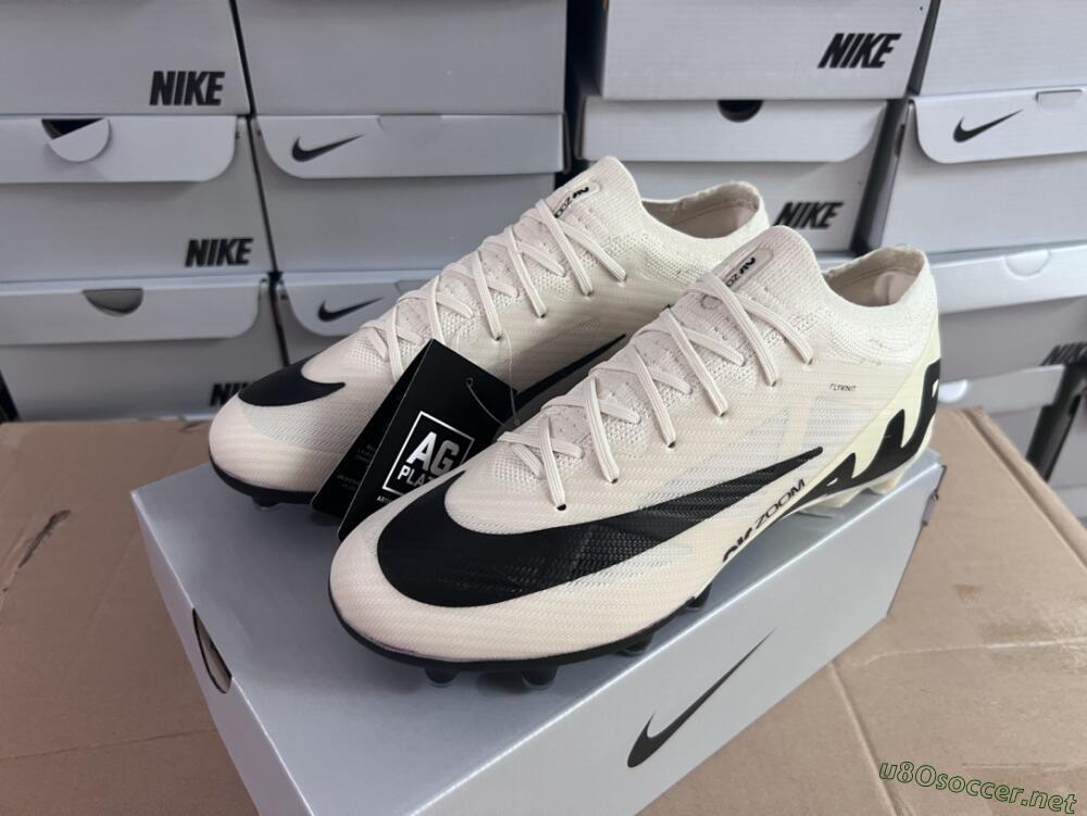 Men's Nike Air Zoom Mercurial Vapor 15 Elite AG Football Boots - Beige/Black