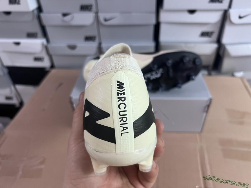 Men's Nike Air Zoom Mercurial Vapor 15 Elite AG Football Boots - Beige/Black