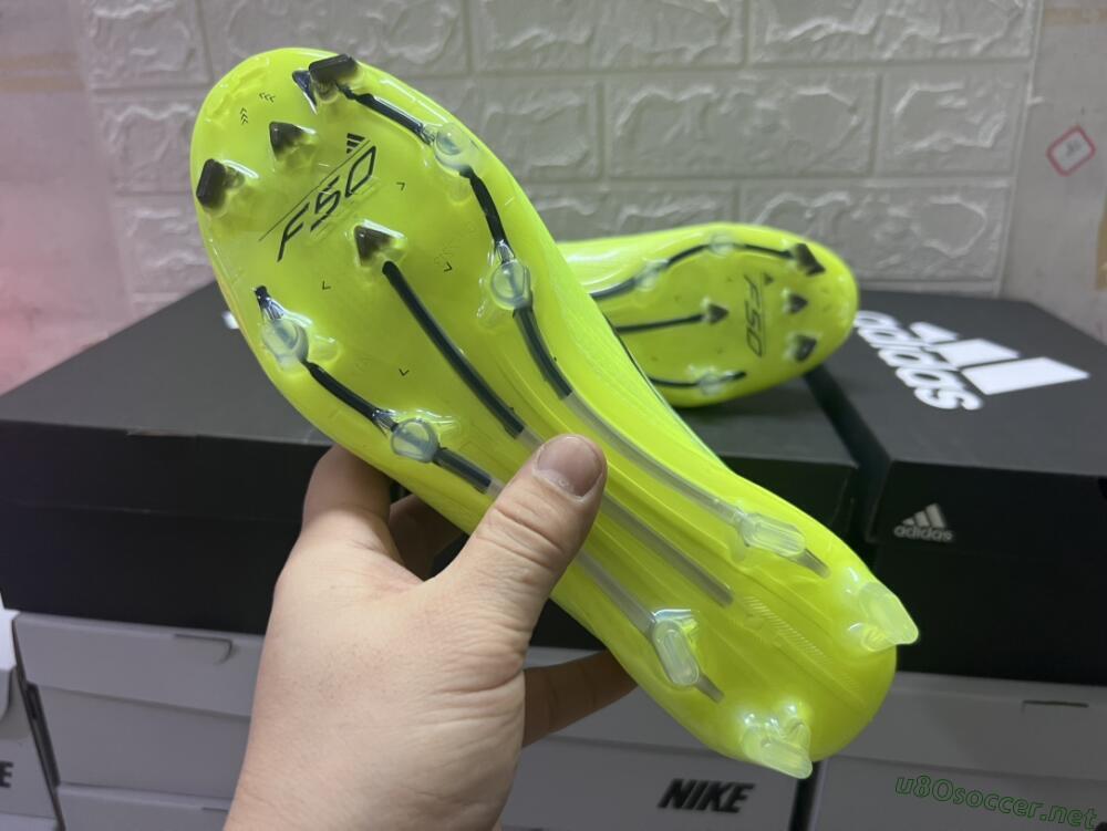 Men's Adidas F50 Adizero FG Football Boots - Yellow/Black