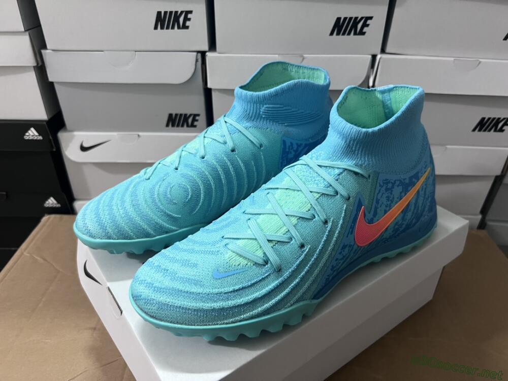 Men's Nike Phantom Luna Elite NU TF Football Shoes - Green/Pink/Orange