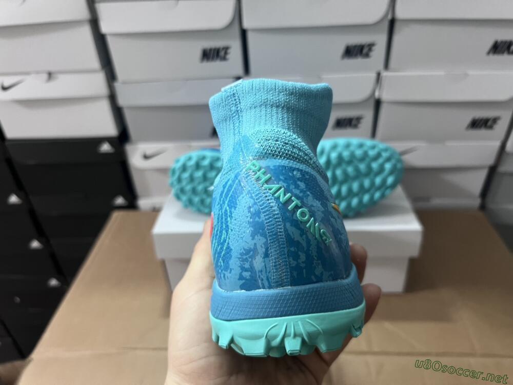 Men's Nike Phantom Luna Elite NU TF Football Shoes - Green/Pink/Orange