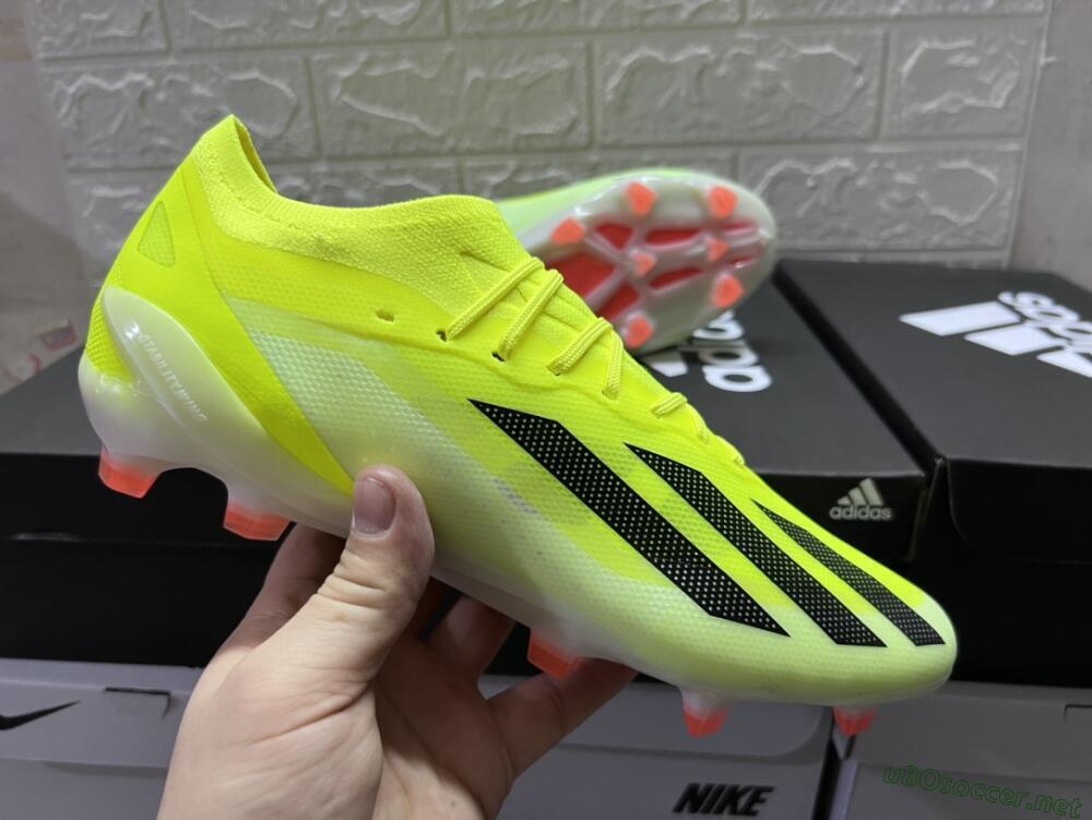Men's Adidas X Crazyfast.1 FG Football Boots - Yellow/Black/Orange