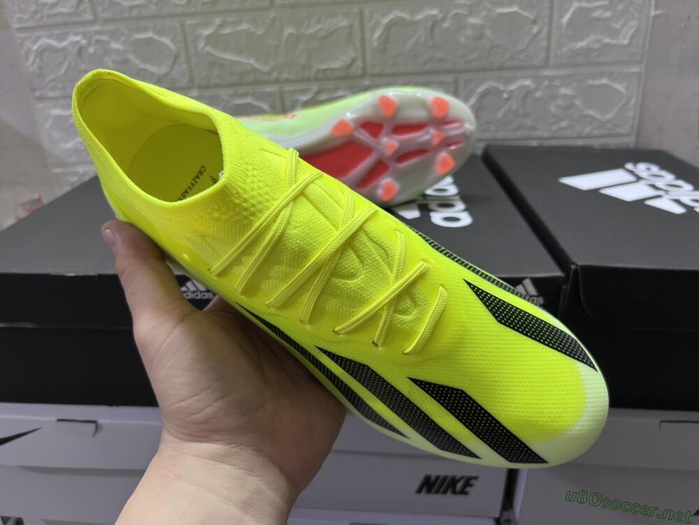 Men's Adidas X Crazyfast.1 FG Football Boots - Yellow/Black/Orange