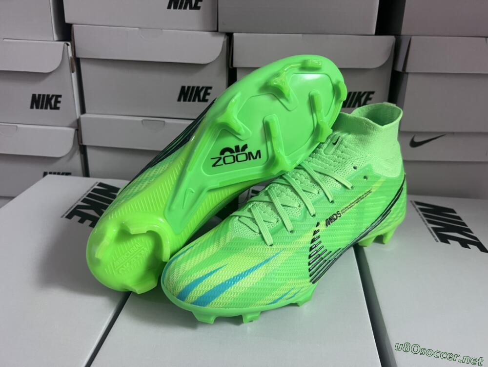 Men's Nike Air Zoom Mercurial Superfly 9 Elite FG Football Boots - Green/Black