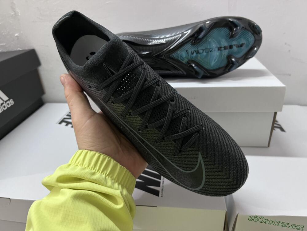Men's Nike Air Zoom Mercurial Vapor 16 Elite FG Football Boots - Black/Blue/Jade