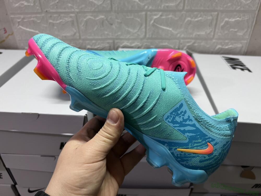 Unisex Nike Phantom Luna 2 Elite Vortex LV8 FG Football Boots - Green/Orange/Black