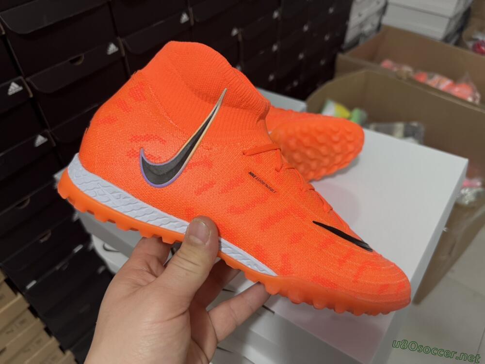 Men's Nike Phantom Luna Elite NU TF Football Shoes - Orange/Purple/Black