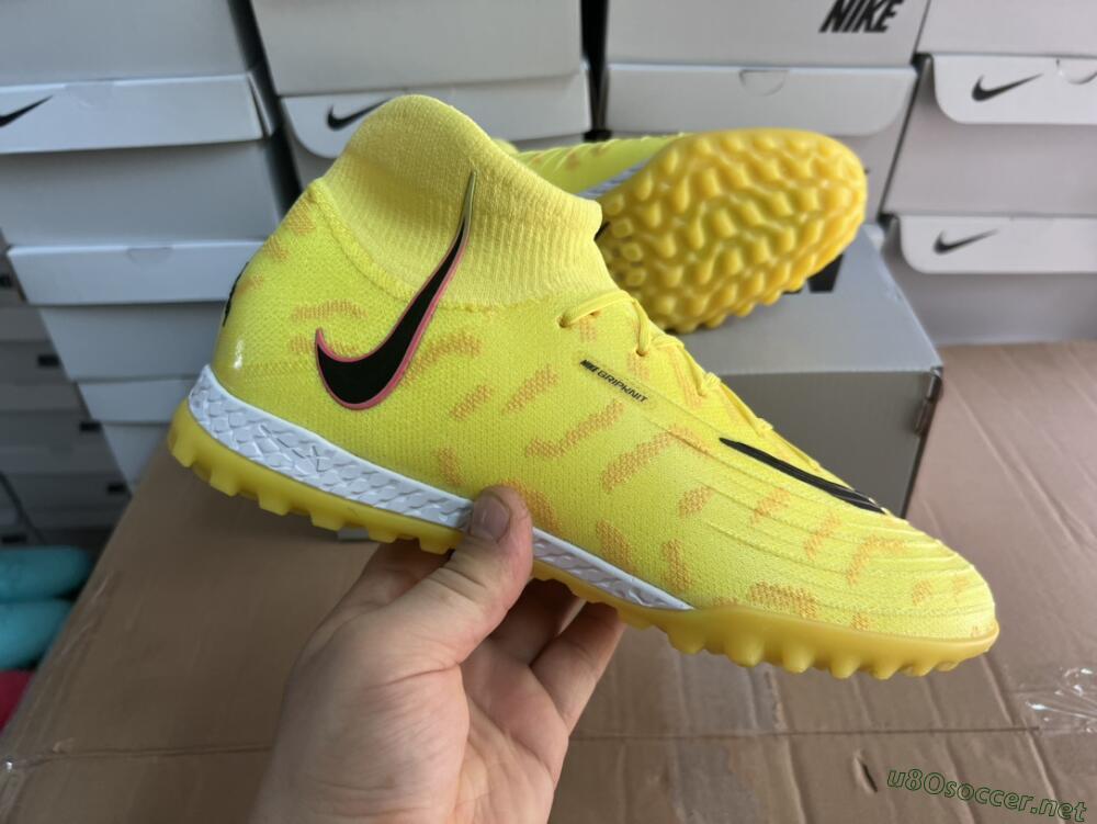 Unisex Nike Phantom Luna Elite NU TF Football Shoes - Yellow/Red/Black