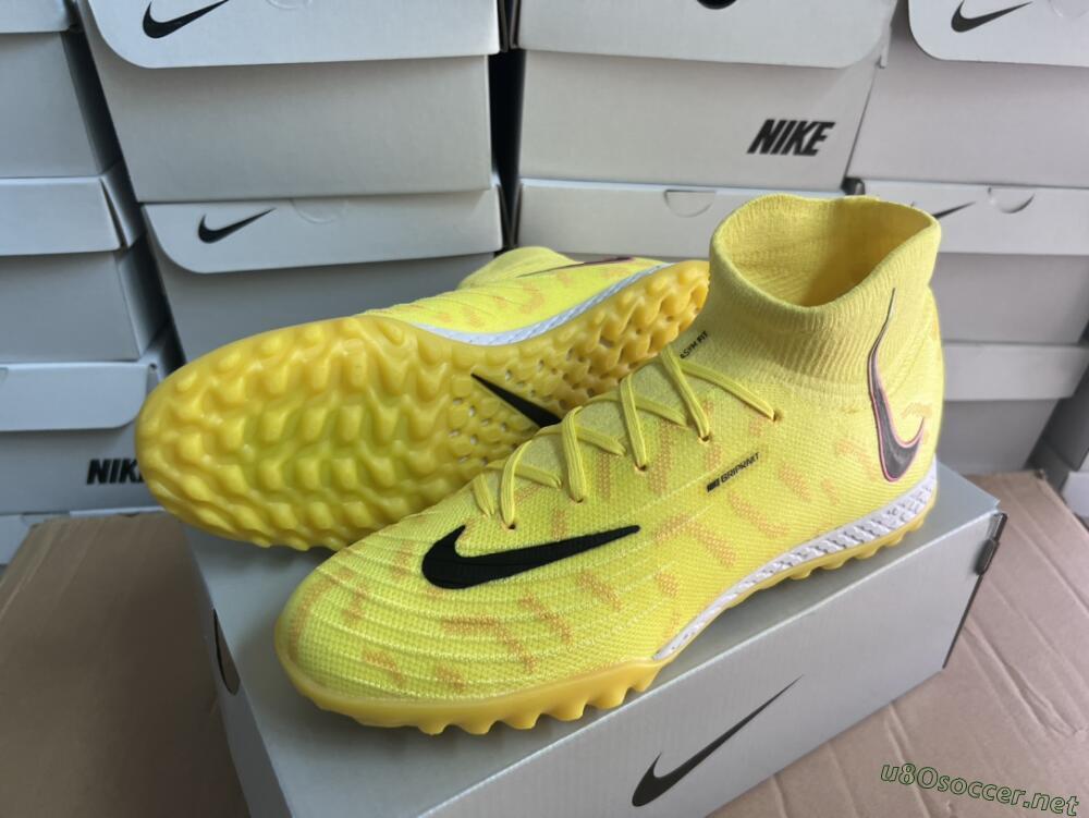 Unisex Nike Phantom Luna Elite NU TF Football Shoes - Yellow/Red/Black